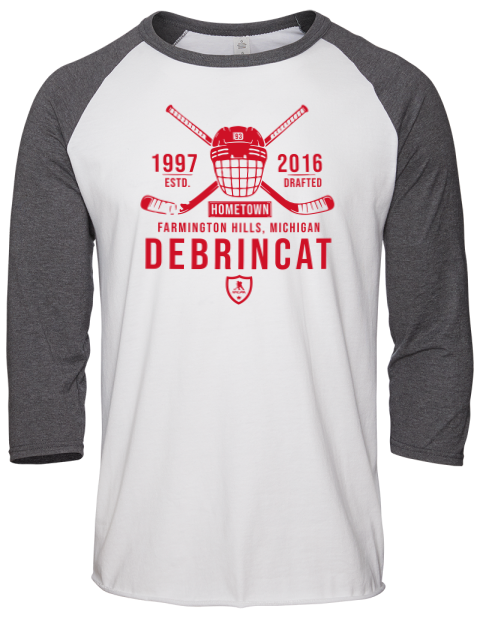 Classic Heritage Alex Debrincat Unisex Premium Three-Quarter Raglan T-Shirt | Swagsta