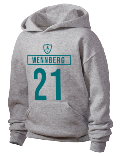 Away Jersey Alex Wennberg Youth Hooded Sweatshirt | Swagsta