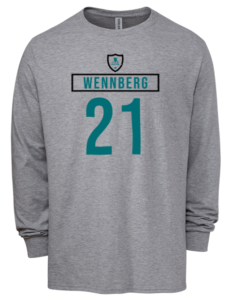 Home Jersey Alex Wennberg Men's Premium Blend Long Sleeve-T-Shirt | Swagsta