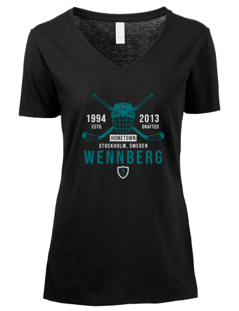 Heritage Alex Wennberg Premium Ladies V-Neck T-Shirt | Swagsta
