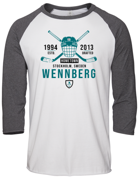 Classic Heritage Alex Wennberg Unisex Premium Three-Quarter Raglan T-Shirt | Swagsta
