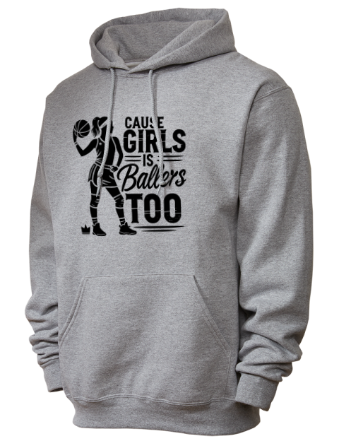 Girls Is Ballers Too She Got Game Unisex Hooded Sweatshirt | Swagsta
