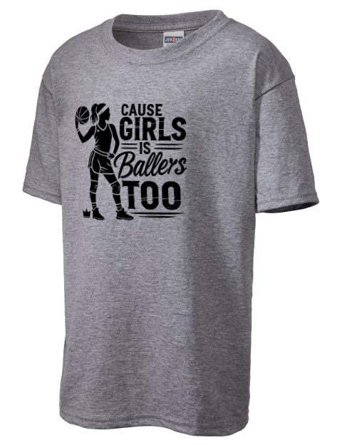 Girls Is Ballers Too She Got Game Youth T-Shirt | Swagsta