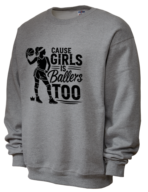 Girls Is Ballers Too She Got Game Unisex Crewneck Sweatshirt | Swagsta
