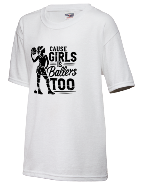 Girls Is Ballers Too She Got Game Youth T-Shirt | Swagsta