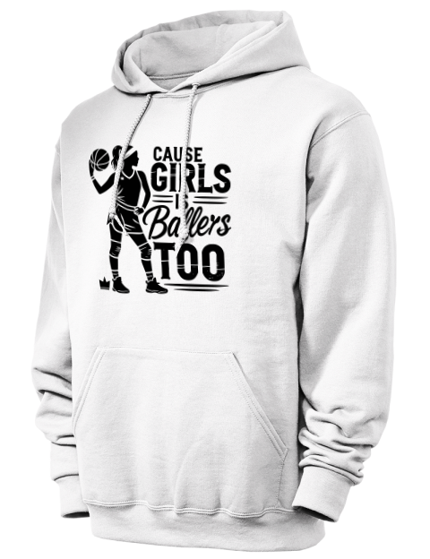 Girls Is Ballers Too She Got Game Unisex Hooded Sweatshirt | Swagsta