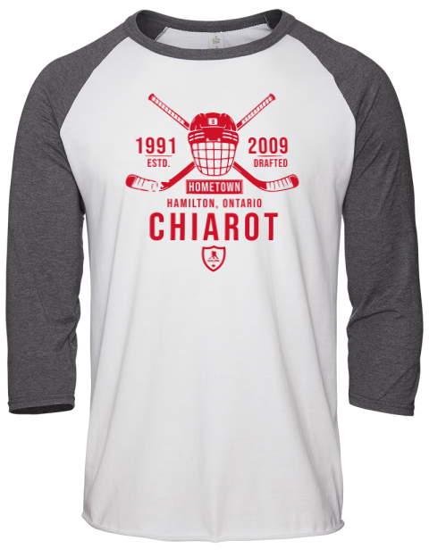 Classic Heritage Benjamin Chiarot Unisex Premium Three-Quarter Raglan T-Shirt | Swagsta