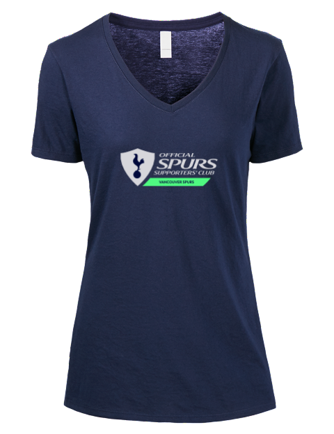 Official Edition Vancouver Spurs Premium Ladies V-Neck T-Shirt | Swagsta
