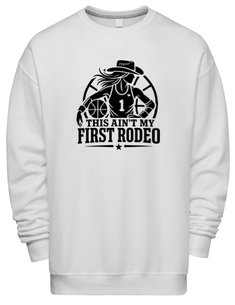 Ain’t My First Rodeo She Got Game Premium Unisex Crewneck Sweatshirt | Swagsta