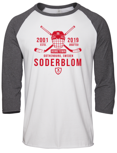 Classic Heritage Elmer Soderblom Unisex Premium Three-Quarter Raglan T-Shirt | Swagsta