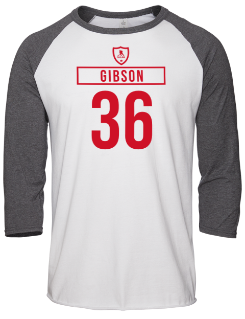 Home Jersey John Gibson Unisex Premium Three-Quarter Raglan T-Shirt | Swagsta