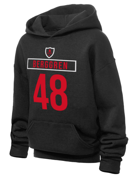 Away Jersey Jonatan Berggren Youth Hooded Sweatshirt | Swagsta