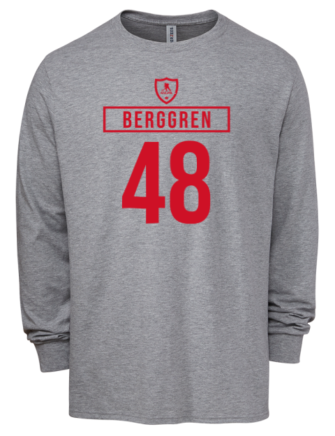 Home Jersey Jonatan Berggren Men's Premium Blend Long Sleeve-T-Shirt | Swagsta