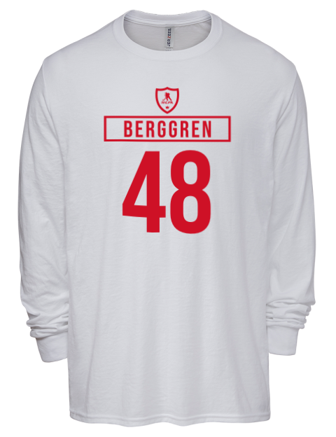 Home Jersey Jonatan Berggren Men's Premium Blend Long Sleeve-T-Shirt | Swagsta
