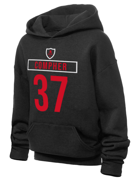 Away Jersey JT Compher Youth Hooded Sweatshirt | Swagsta