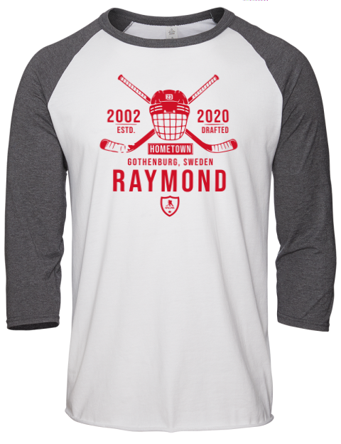Classic Heritage Lucas Raymond Unisex Premium Three-Quarter Raglan T-Shirt | Swagsta