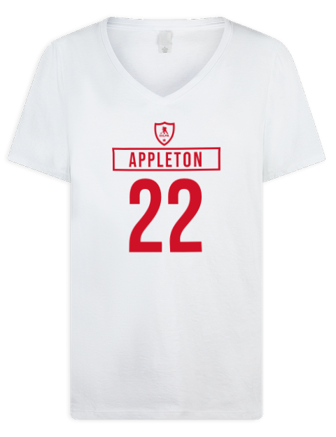 Home Jersey Mason Appleton Premium Ladies V-Neck T-Shirt | Swagsta