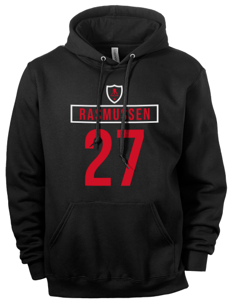 Away Jersey Michael Rasmussen Eco Premium Unisex Hooded Sweatshirt | Swagsta