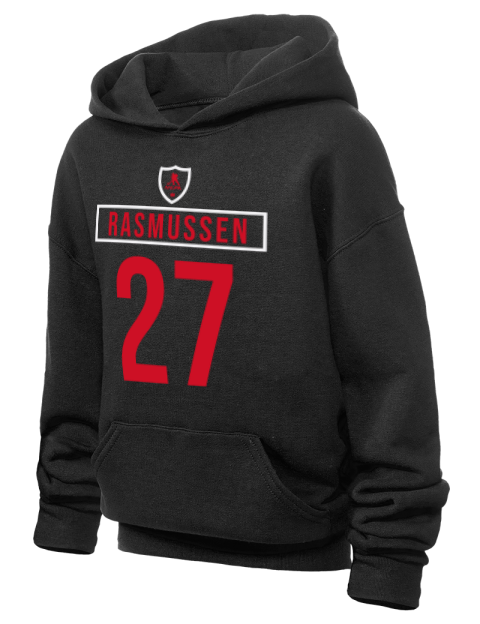 Away Jersey Michael Rasmussen Youth Hooded Sweatshirt | Swagsta