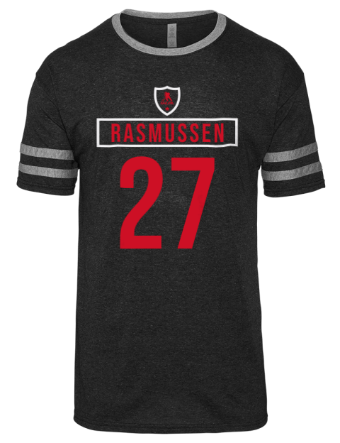 Away Jersey Michael Rasmussen Men's Tri-Blend T-Shirt | Swagsta