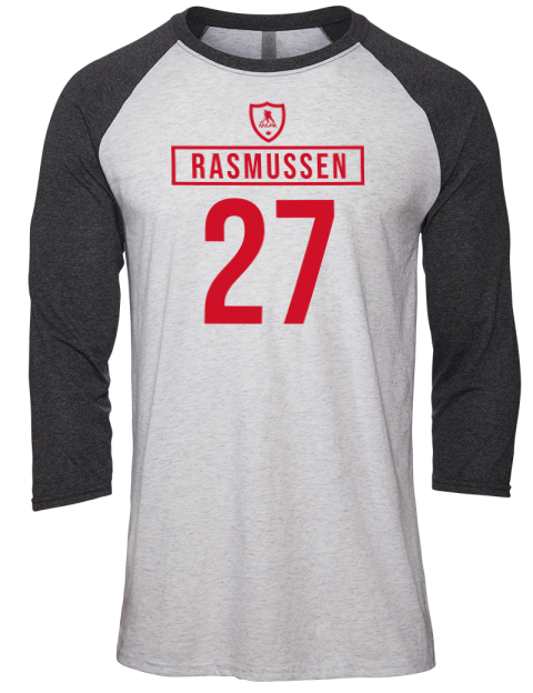 Home Jersey Michael Rasmussen Unisex Premium Three-Quarter Raglan T-Shirt | Swagsta