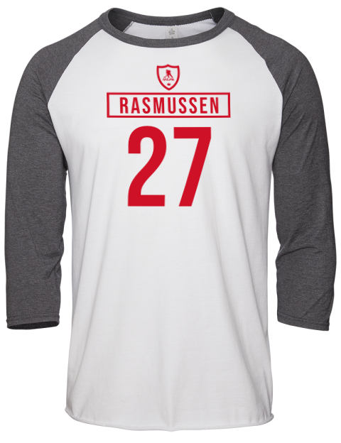 Home Jersey Michael Rasmussen Unisex Premium Three-Quarter Raglan T-Shirt | Swagsta
