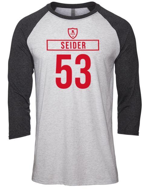 Home Jersey Moritz Seider Unisex Premium Three-Quarter Raglan T-Shirt | Swagsta