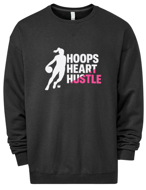 Hoops Heart Hustle She Got Game Premium Unisex Crewneck Sweatshirt | Swagsta