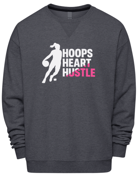 Hoops Heart Hustle She Got Game Premium Unisex Crewneck Sweatshirt | Swagsta