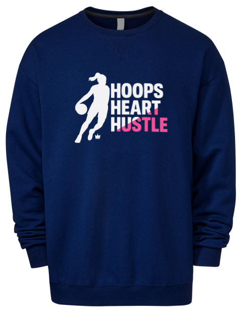 Hoops Heart Hustle She Got Game Premium Unisex Crewneck Sweatshirt | Swagsta
