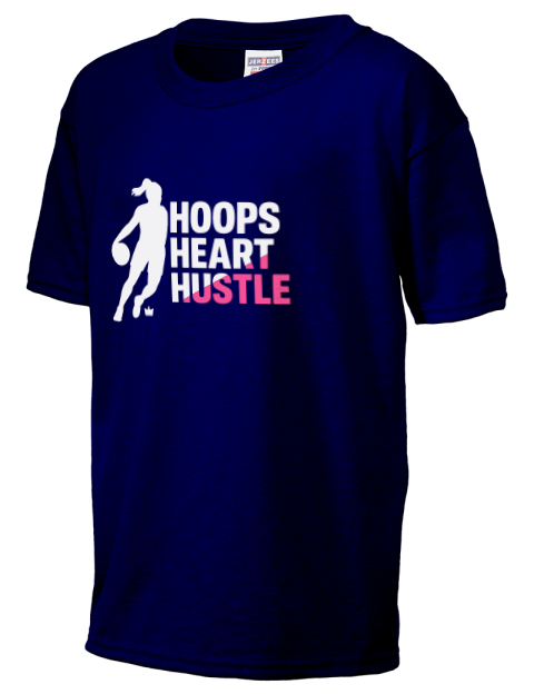 Hoops Heart Hustle She Got Game Youth T-Shirt | Swagsta