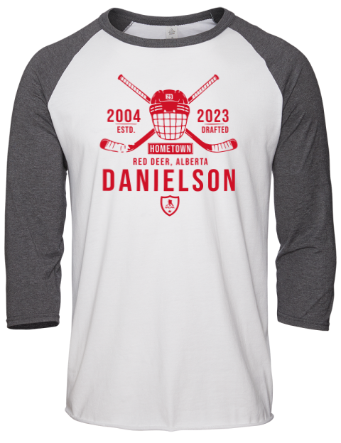 Classic Heritage Nate Danielson Unisex Premium Three-Quarter Raglan T-Shirt | Swagsta