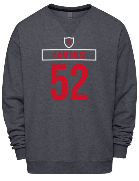 Away Jersey Travis Hamonic Premium Unisex Crewneck Sweatshirt | Swagsta