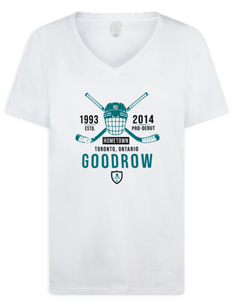 Classic Heritage Barclay Goodrow Premium Ladies V-Neck T-Shirt | Swagsta