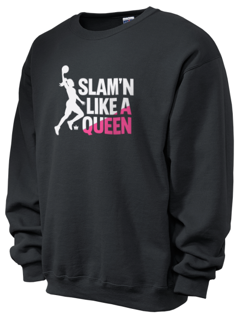Slam’n Like a Queen She Got Game Unisex Crewneck Sweatshirt | Swagsta