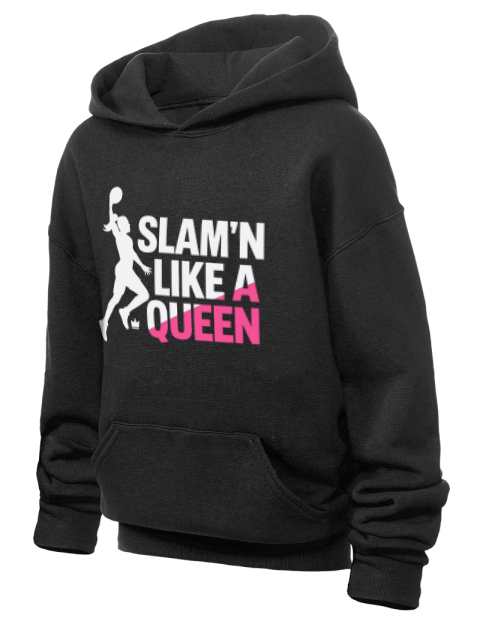 Slam’n Like a Queen She Got Game Youth Hooded Sweatshirt | Swagsta