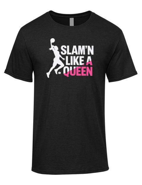 Slam’n Like a Queen She Got Game Premium Ring-Spun Cotton Unisex T-Shirt | Swagsta