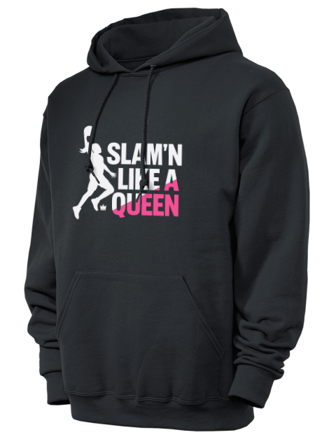 Slam’n Like a Queen She Got Game Unisex Hooded Sweatshirt | Swagsta