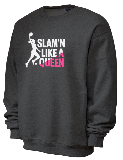 Slam’n Like a Queen She Got Game Unisex Crewneck Sweatshirt | Swagsta