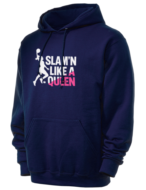 Slam’n Like a Queen She Got Game Unisex Hooded Sweatshirt | Swagsta