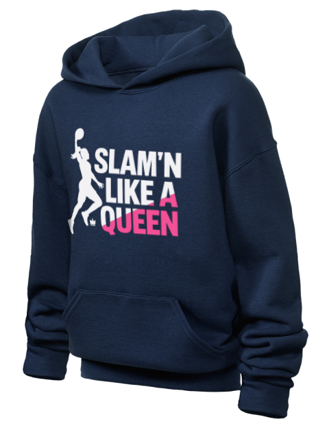Slam’n Like a Queen She Got Game Youth Hooded Sweatshirt | Swagsta