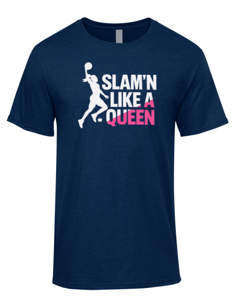 Slam’n Like a Queen She Got Game Premium Ring-Spun Cotton Unisex T-Shirt | Swagsta