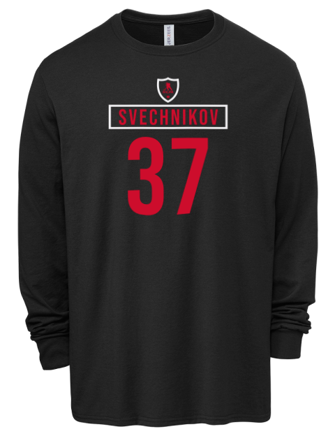 Home Jersey Andrei Svechnikov Men's Premium Blend Long Sleeve-T-Shirt | Swagsta