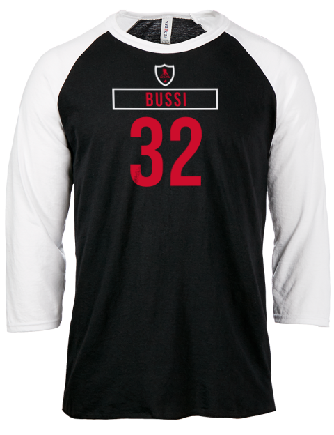 Home Jersey Brandon Bussi Unisex Premium Three-Quarter Raglan T-Shirt | Swagsta