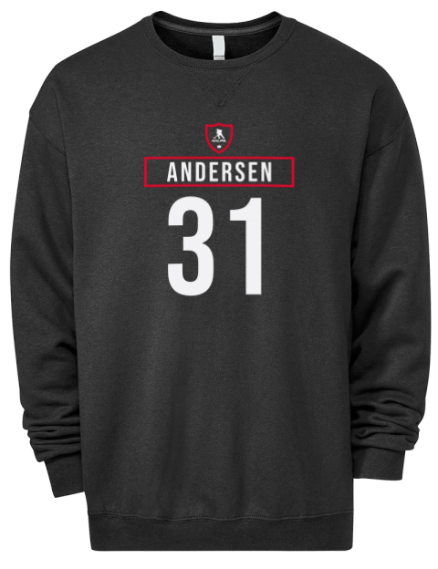 Away Jersey Frederik Andersen Premium Unisex Crewneck Sweatshirt | Swagsta