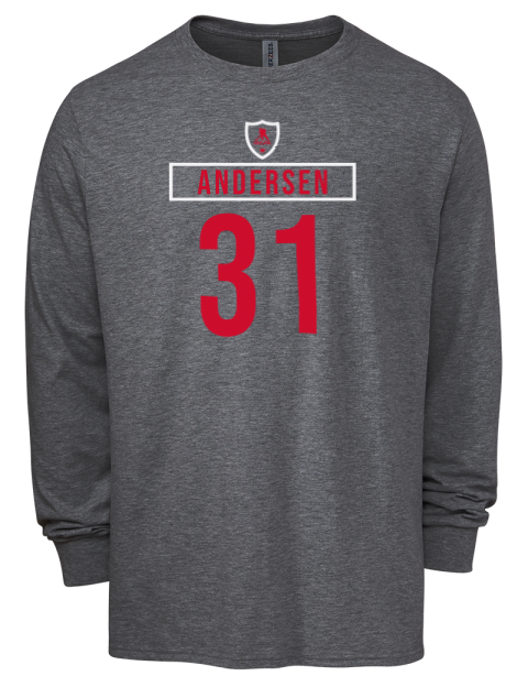 Home Jersey Frederik Andersen Men's Premium Blend Long Sleeve-T-Shirt | Swagsta