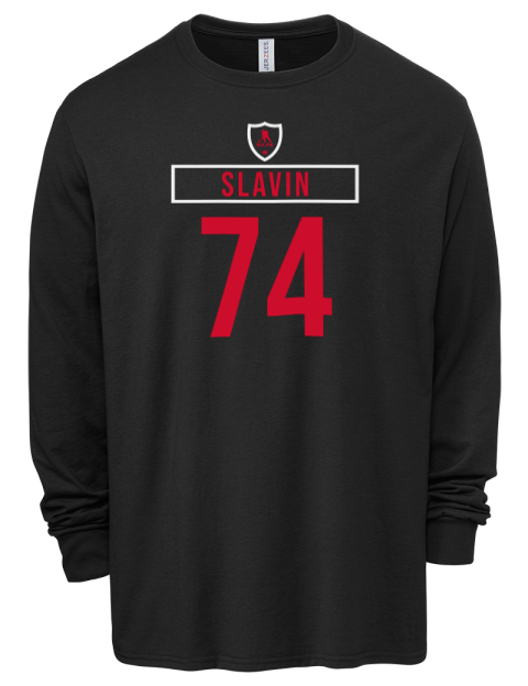 Home Jersey Jaccob Slavin Men's Premium Blend Long Sleeve-T-Shirt | Swagsta