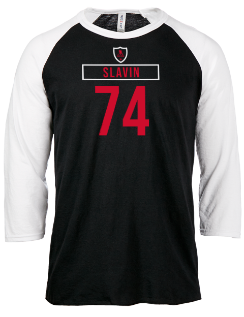 Home Jersey Jaccob Slavin Unisex Premium Three-Quarter Raglan T-Shirt | Swagsta