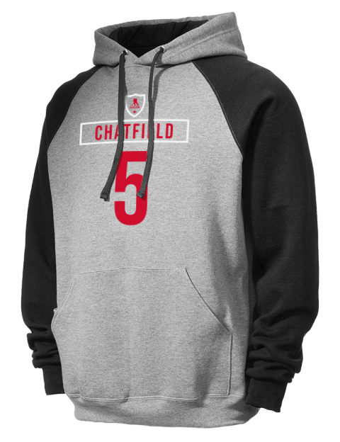 Home Jersey Jalen Chatfield Colorblock Raglan Hooded Sweatshirt | Swagsta