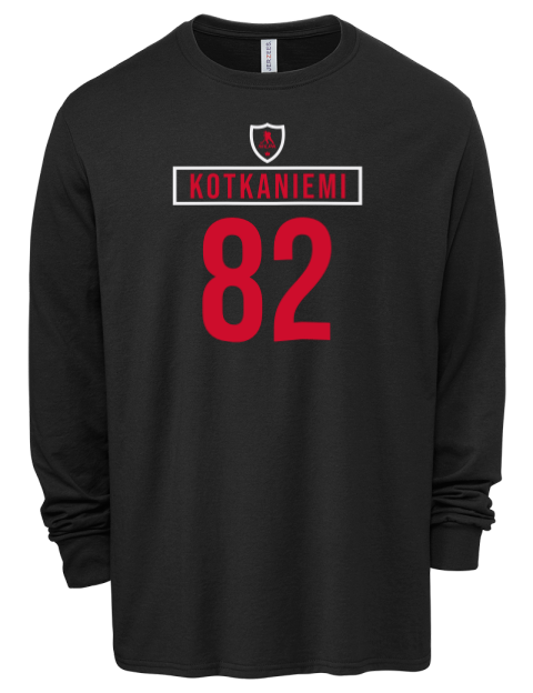Home Jersey Jesperi Kotkaniemi Men's Premium Blend Long Sleeve-T-Shirt | Swagsta